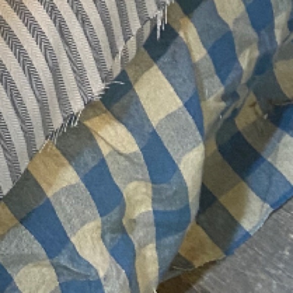 Ralph Lauren Old Forage Gingham Chambray Linen - Picture 3 of 10